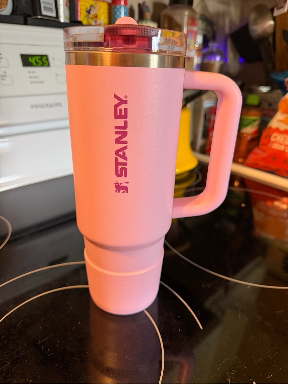 Stanley Pink Insulated Travel Mug with Handle